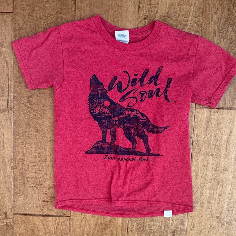 Zion National Park Wild Soul Red Kids T-Shirt